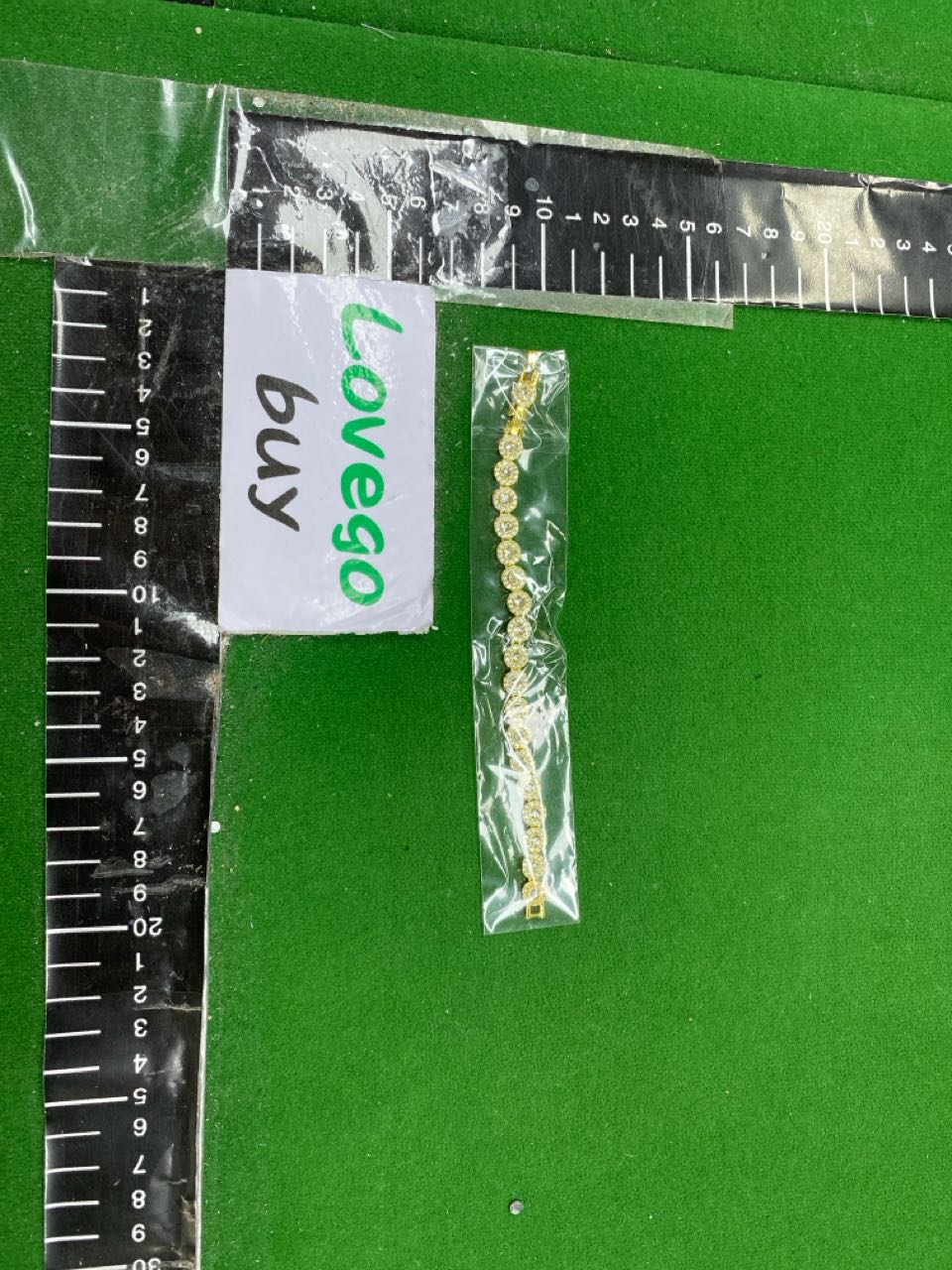 白水晶罗马黄金手链